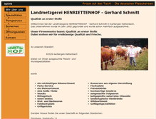 Tablet Screenshot of henriettenhof.profifleischer.de